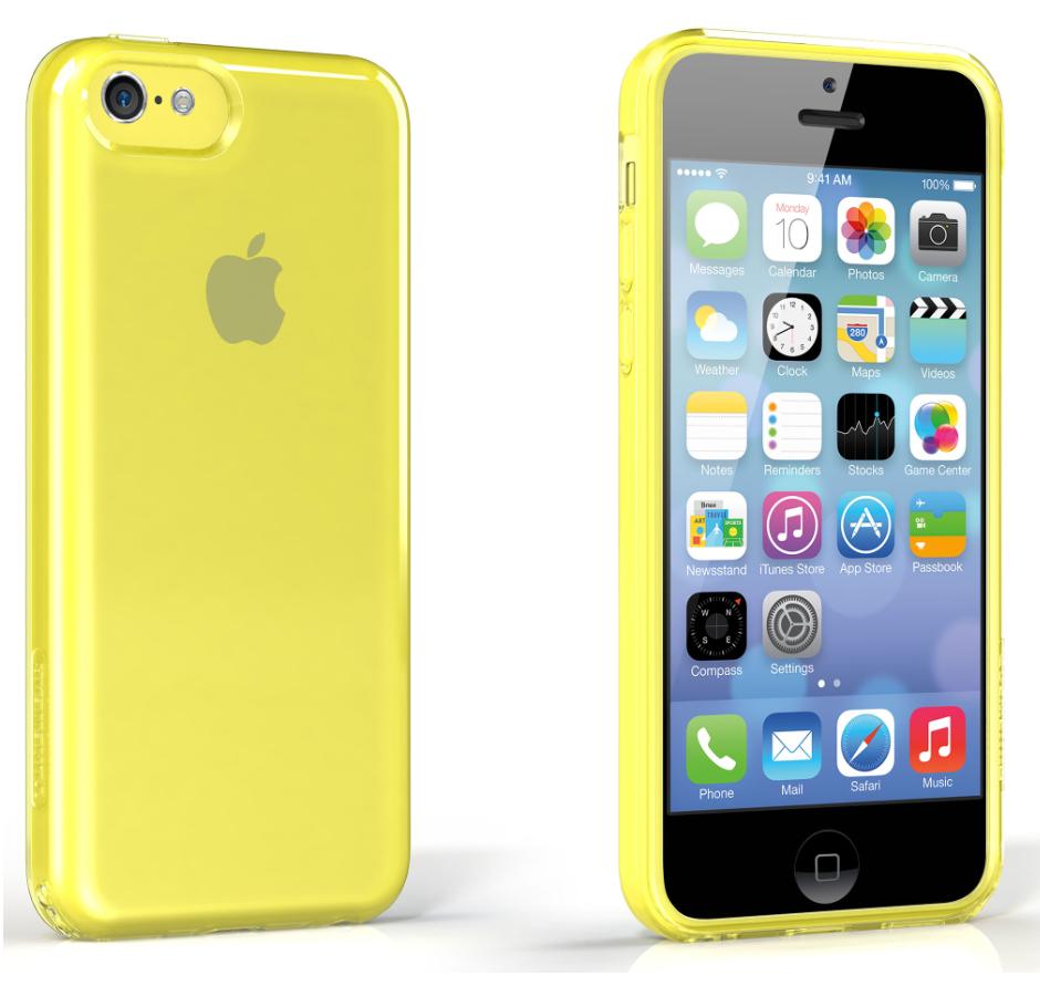 Силиконов калъф с фолио и аксесоари за iPhone 5C - Tunewear Softshell (жълт) | JAR Computers Силиконов калъф с фолио и аксесоари за iPhone 5C - Tunewear Softshell (жълт)