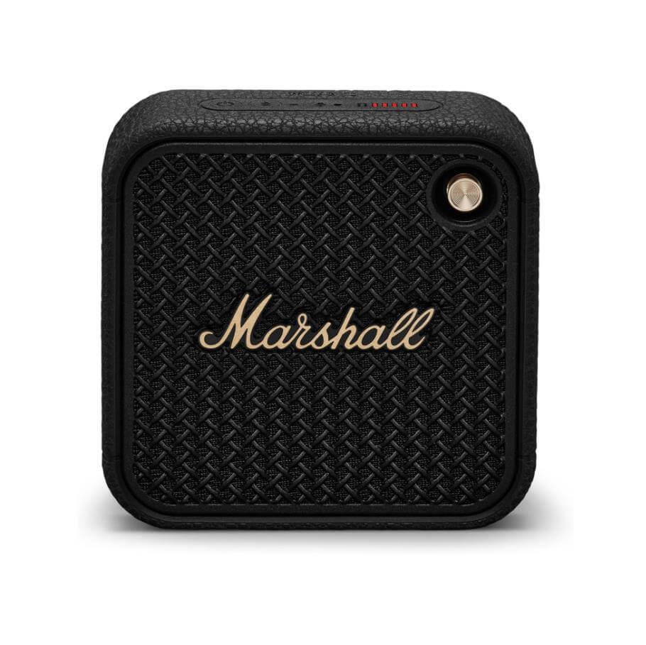 Уникален безжичен портативен аудиофилски спийкър (черен) - Marshall Willen II Bluetooth Wireless Speaker | JAR Computers Уникален безжичен портативен аудиофилски спийкър (черен) - Marshall Willen II Bluetooth Wireless Speaker