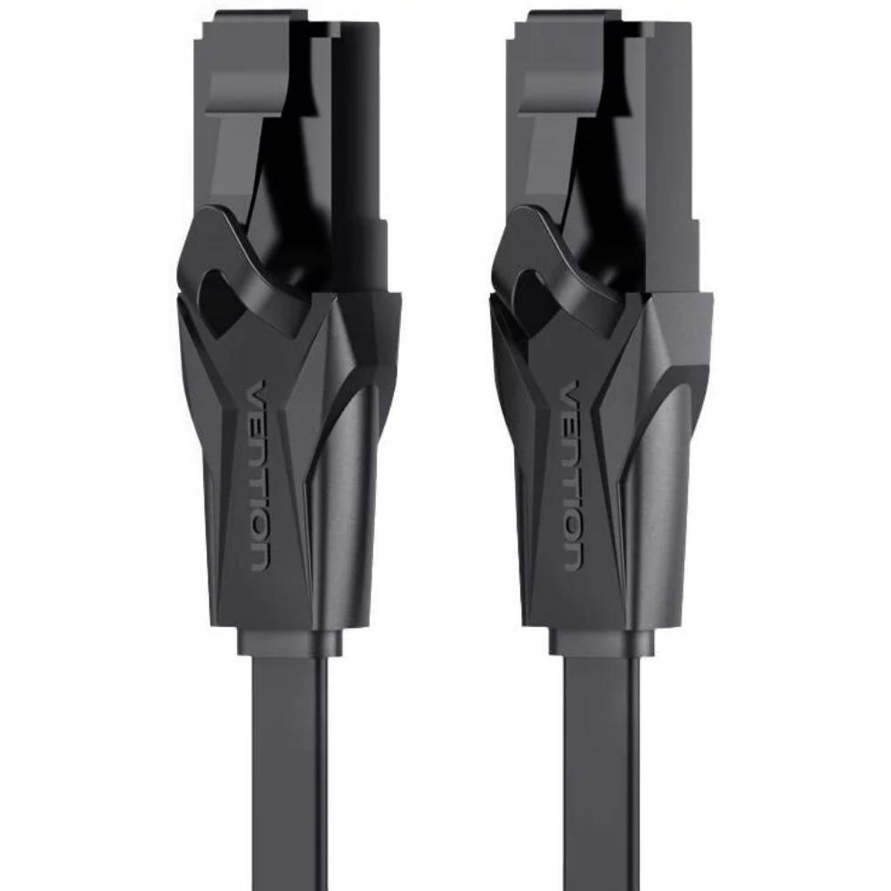 VENTION Flat Cat.6 UTP Patch Cable 1M Black (IBABF) (VENIBABF)
