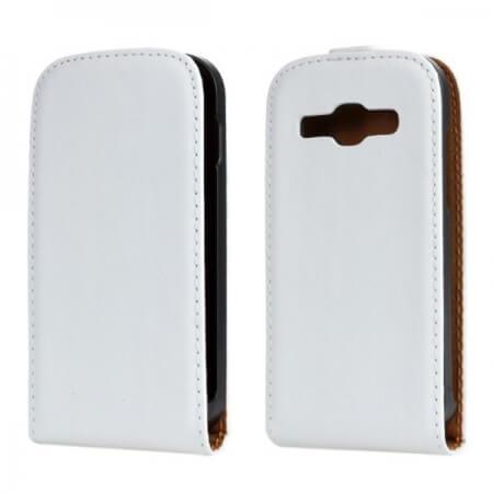 Вертикален кожен калъф за Samsung Galaxy A5 - Leather Flip Case (бял) | JAR Computers Вертикален кожен калъф за Samsung Galaxy A5 - Leather Flip Case (бял)