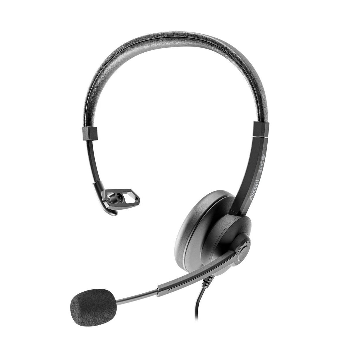Axtel ACE UC Mono USB-C/A жична слушалка | JAR Computers Axtel ACE UC Mono USB-C/A жична слушалка