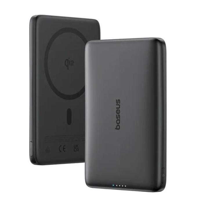 BASEUS Power Bank 10000 mAh 27W, PicoGo AM41 Ultra-slim Qi2 Magnetic /черен/ - E0027201 | JAR Computers BASEUS Power Bank 10000 mAh 27W, PicoGo AM41 Ultra-slim Qi2 Magnetic /черен/ - E0027201