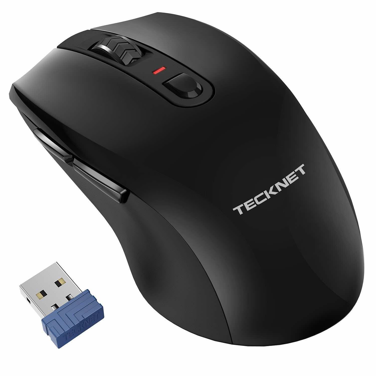 Ергономична безжична мишка (за Mac и PC) - TeckNet M006 2.4G Wireless Mouse (черна) | JAR Computers Ергономична безжична мишка (за Mac и PC) - TeckNet M006 2.4G Wireless Mouse (черна)