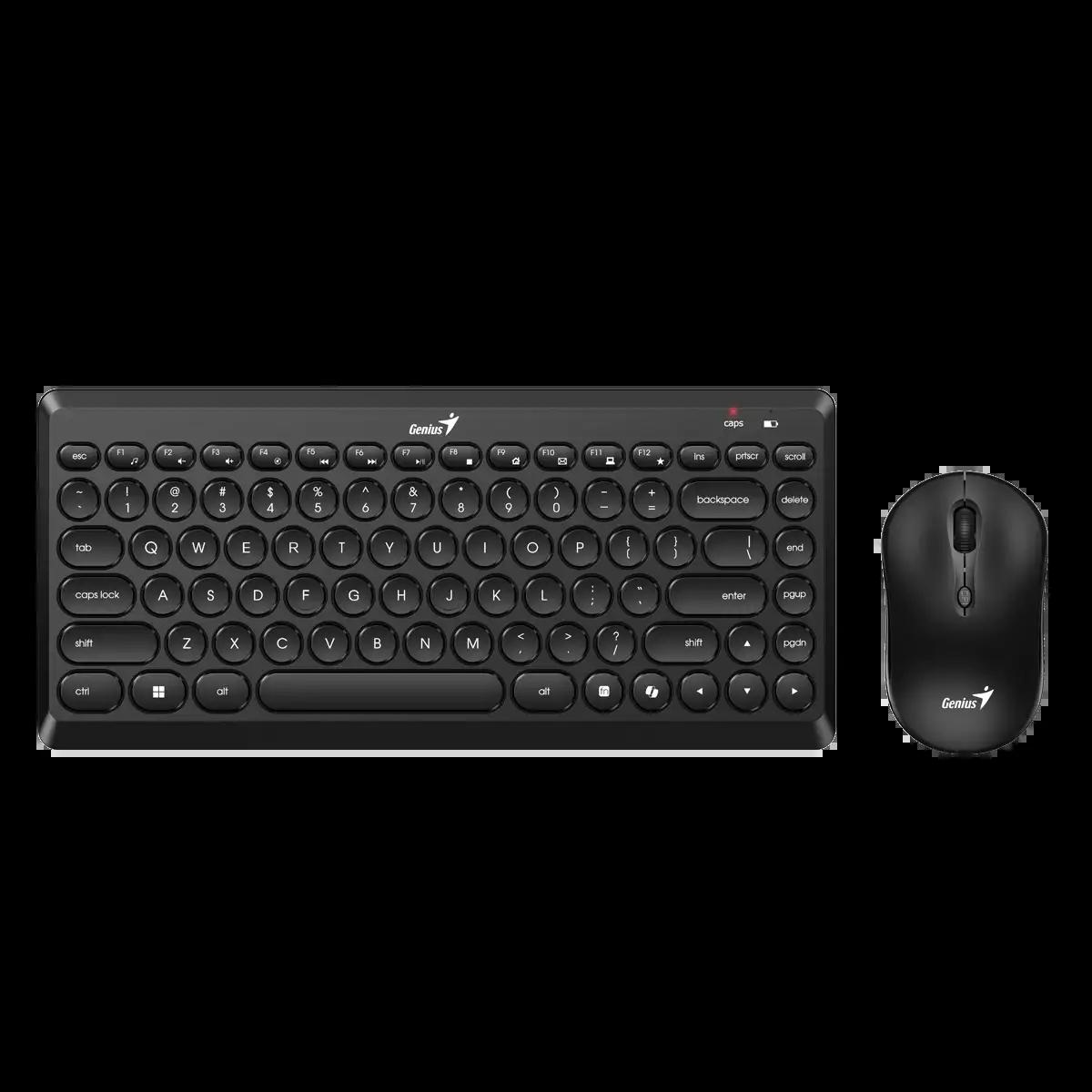 Genius Комплект клавиатура и мишка LuxeMate Q8000, черни | JAR Computers Genius Комплект клавиатура и мишка LuxeMate Q8000, черни