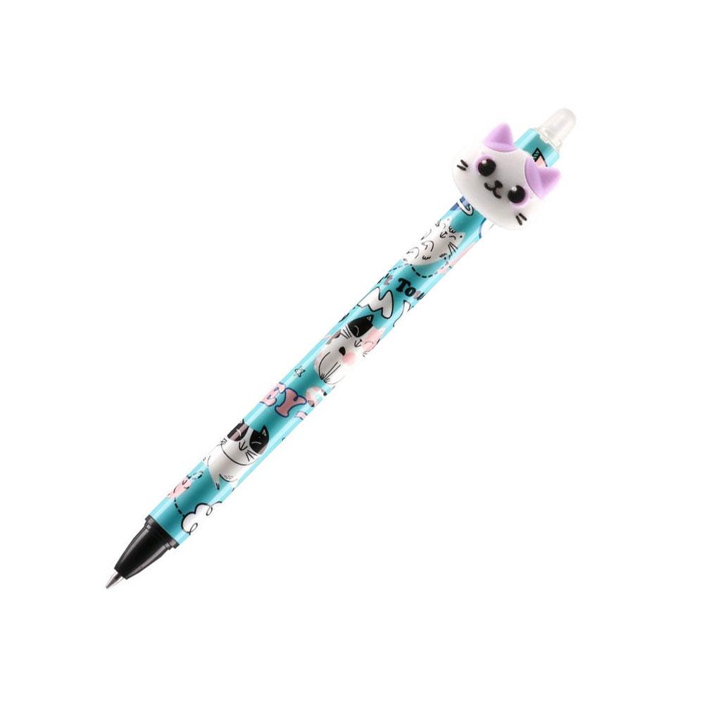 Химикалка Sazio Mistic, животни, изтриваема, 0.5 mm, асорти