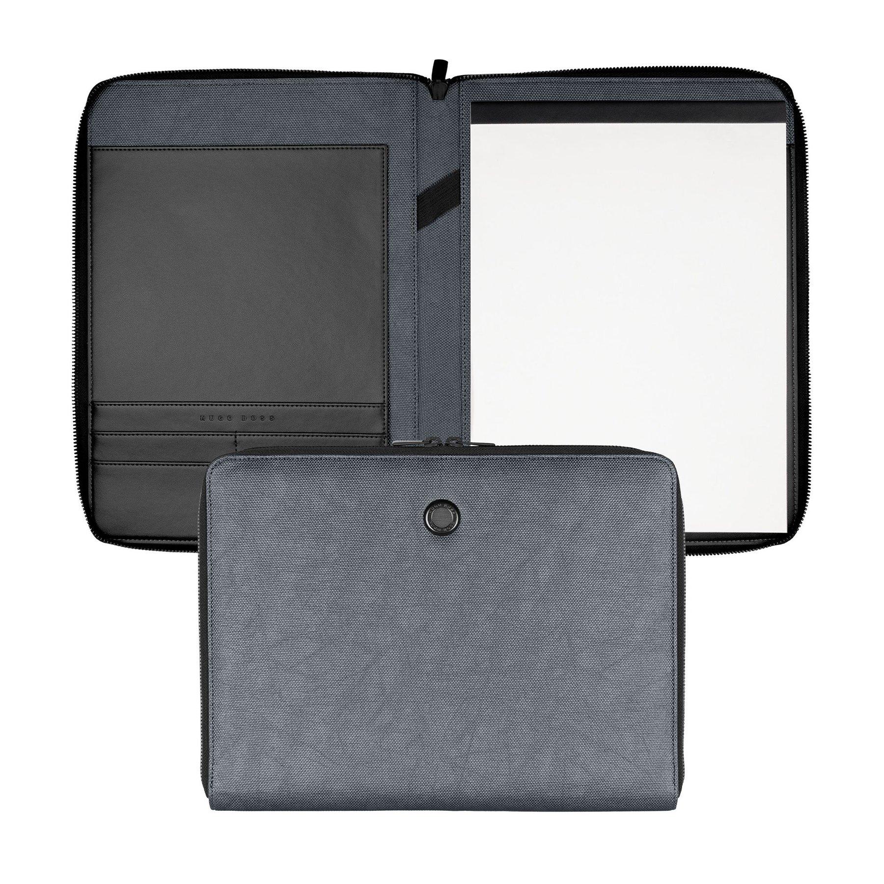 Hugo Boss Конферентна папка Gleam, A4, с цип, сива | JAR Computers Hugo Boss Конферентна папка Gleam, A4, с цип, сива