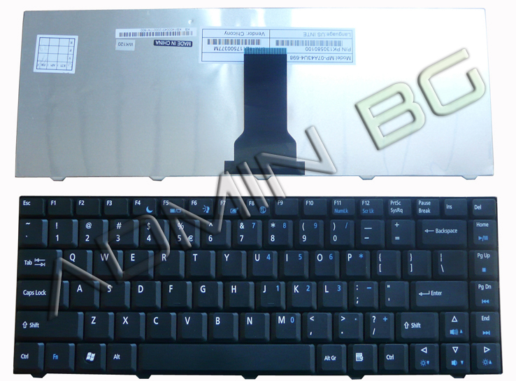 Клавиатура за лаптоп eMachines E520 E720 D520 D720 Black | JAR Computers Клавиатура за лаптоп eMachines E520 E720 D520 D720 Black
