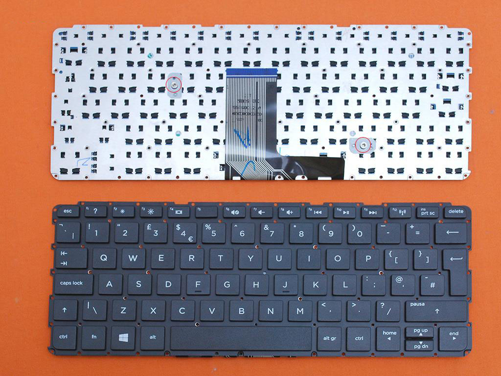 Клавиатура за лаптоп HP Pavilion 11-e  Black Without Frame UK / Черна Без Рамка (Голям Ентър) | JAR Computers Клавиатура за лаптоп HP Pavilion 11-e  Black Without Frame UK / Черна Без Рамка (Голям Ентър)