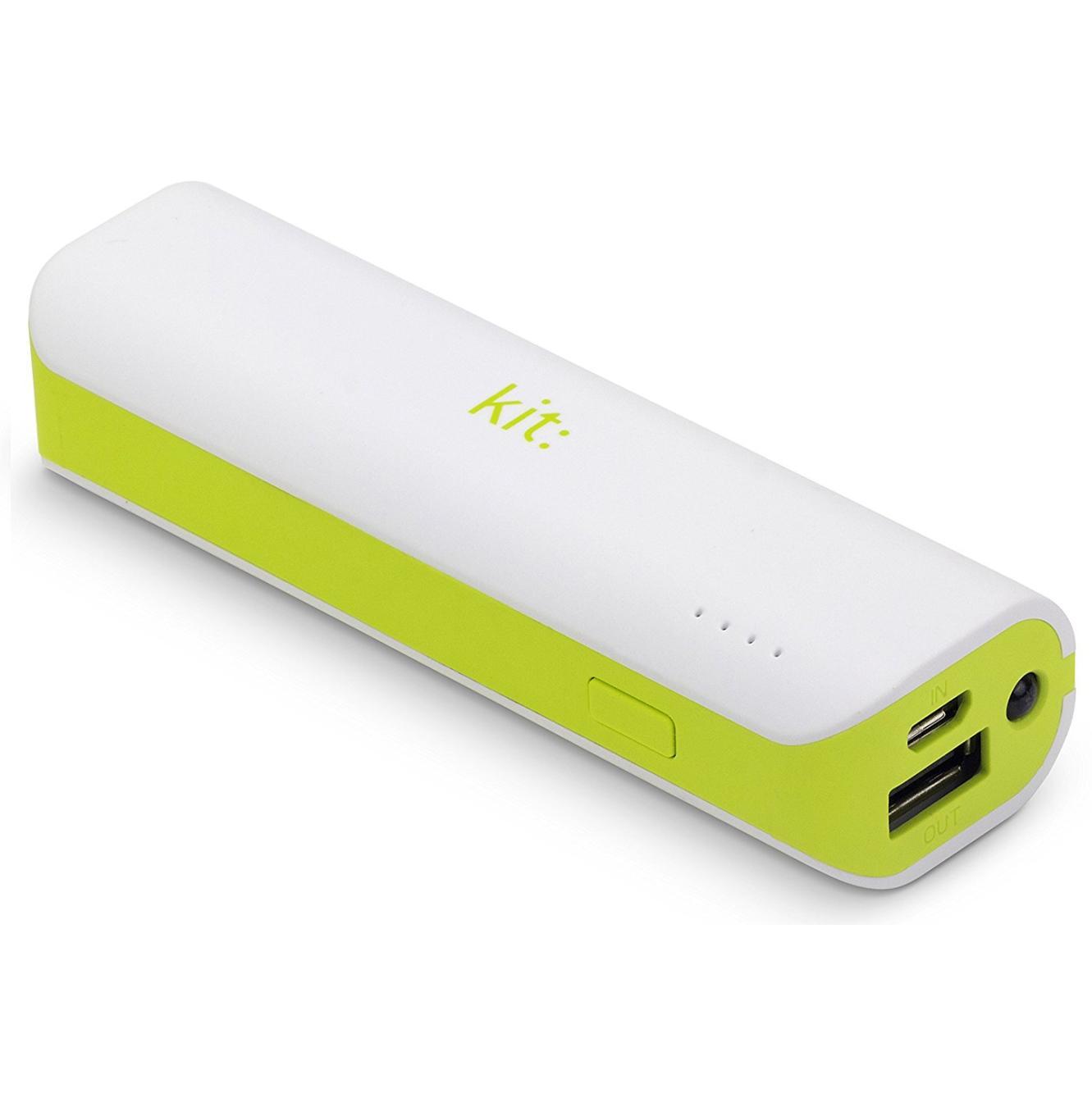 Компактна външна батерия за мобилни устройства - Kit Pocket Power Bank 2000 mAh (бял) | JAR Computers Компактна външна батерия за мобилни устройства - Kit Pocket Power Bank 2000 mAh (бял)