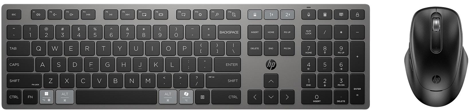 Комплект клавиатура и мишка HP – 720, безжичен, черен