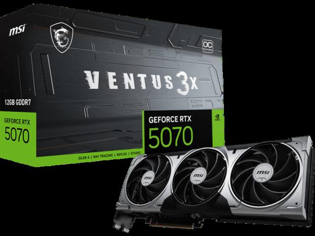 MSI GeForce RTX 5070 12G VENTUS 3X OC