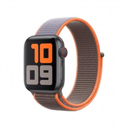 Оригинална текстилна каишка за Apple Watch 42мм, 44мм - Apple Vitamin C Sport Loop (лилав-кафяв) | JAR Computers Оригинална текстилна каишка за Apple Watch 42мм, 44мм - Apple Vitamin C Sport Loop (лилав-кафяв)
