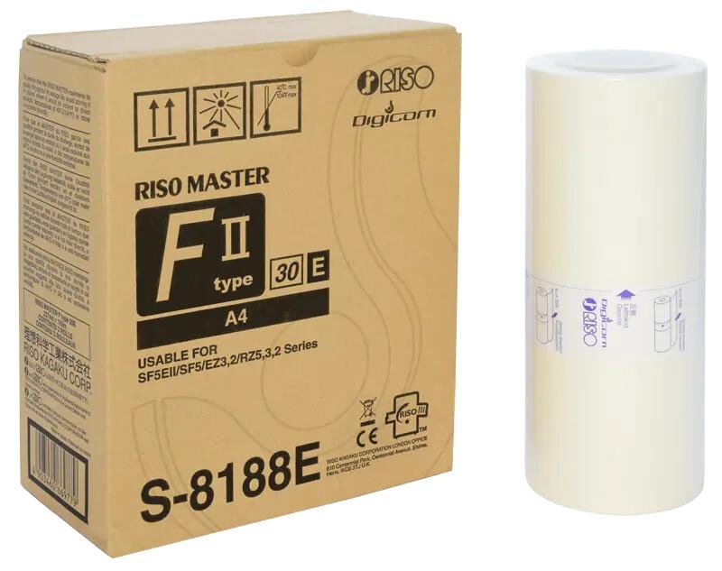 Riso S-8188E прозрачен филм за принтер A4 (210×297 mm) Бяла | JAR Computers Riso S-8188E прозрачен филм за принтер A4 (210×297 mm) Бяла