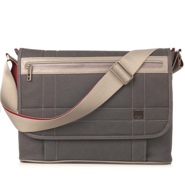 Унисекс чанта за преносими компютри до 15.6 инча - Knomo Saxby Slim Courier 15 (тъмносив) | JAR Computers Унисекс чанта за преносими компютри до 15.6 инча - Knomo Saxby Slim Courier 15 (тъмносив)
