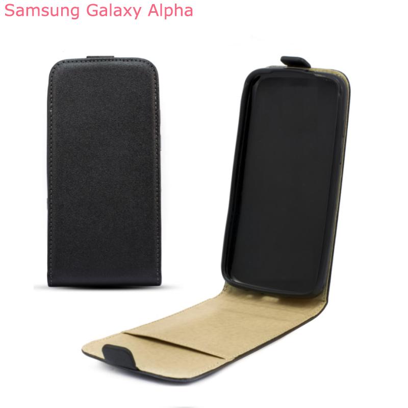 Вертикален кожен калъф с джоб за Samsung Galaxy Alpha G850 - Leather Pocket Flip Case (черен) | JAR Computers Вертикален кожен калъф с джоб за Samsung Galaxy Alpha G850 - Leather Pocket Flip Case (черен)