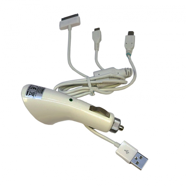 DC Adapter OEM USB DC 12-24V Car Travel Charger Adapter White - 5V/2100mA | JAR Computers DC Adapter OEM USB DC 12-24V Car Travel Charger Adapter White - 5V/2100mA