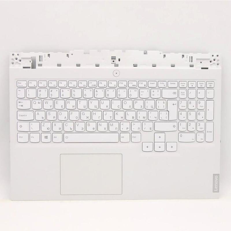 Горен корпус с клавиатура за Lenovo Legion 5-15ACH6H 5-15ACH6A Бял с Тъчпад с Кирилица