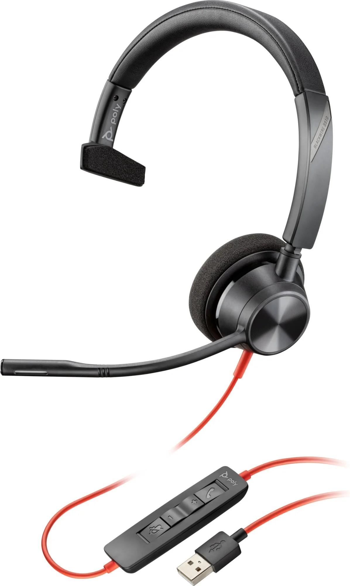 HP Poly Blackwire 5210 USB-A (Bulk) WW – моно слушалка | JAR Computers HP Poly Blackwire 5210 USB-A (Bulk) WW – моно слушалка
