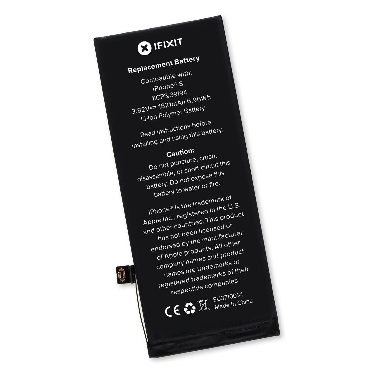 Качествена резервна батерия за iPhone 8 (3.82V 1821mAh) - iFixit iPhone 8 Replacement Battery | JAR Computers Качествена резервна батерия за iPhone 8 (3.82V 1821mAh) - iFixit iPhone 8 Replacement Battery