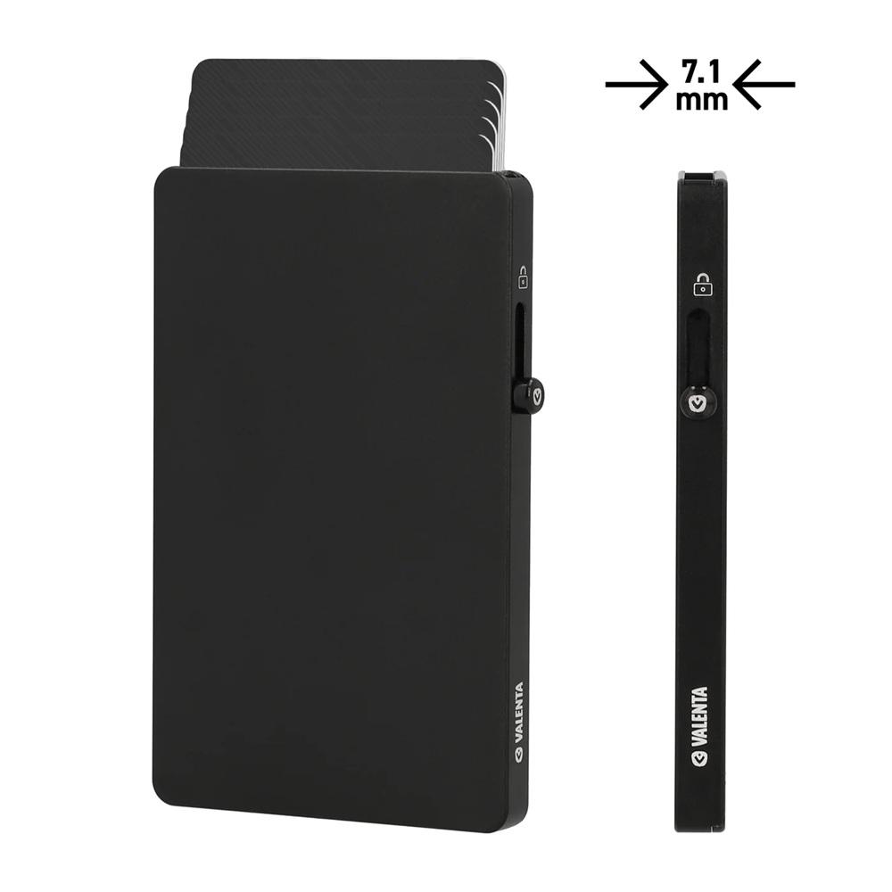 Картодържател Valenta Aluminium MagSafe Thin Black | JAR Computers Картодържател Valenta Aluminium MagSafe Thin Black