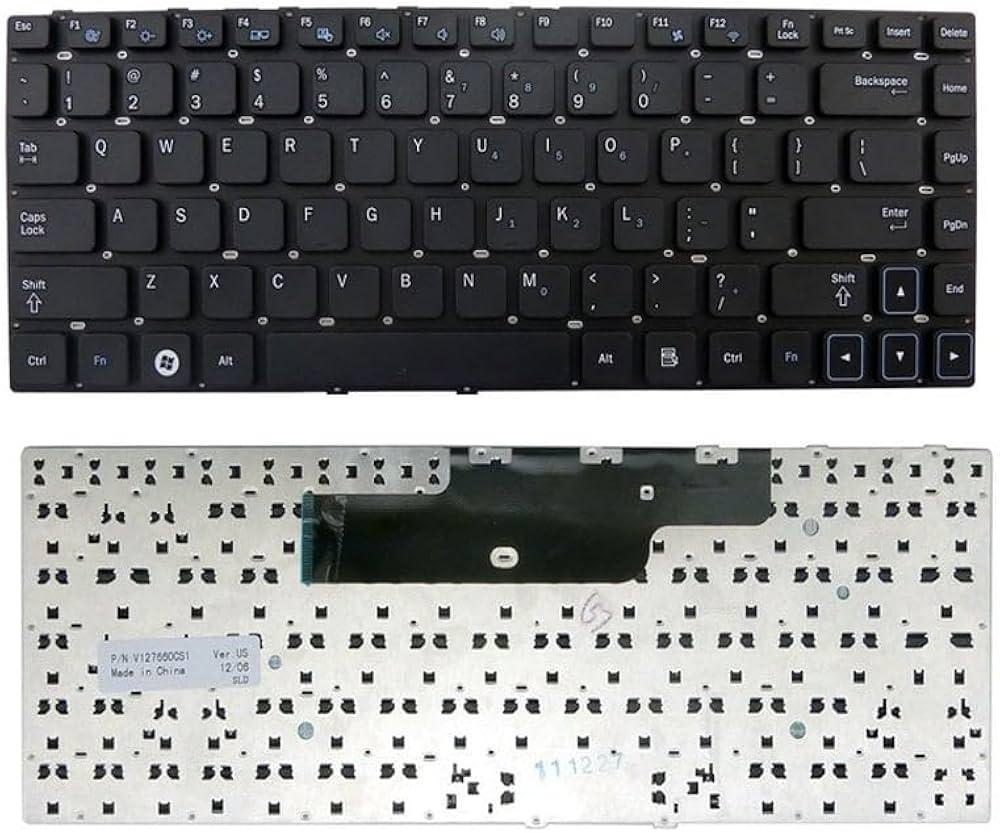 Клавиатура за лаптоп Samsung 300 Series 14" Черна Без Рамка (Малък Ентър) с Кирилица / Black Without Frame US | JAR Computers Клавиатура за лаптоп Samsung 300 Series 14" Черна Без Рамка (Малък Ентър) с Кирилица / Black Without Frame US