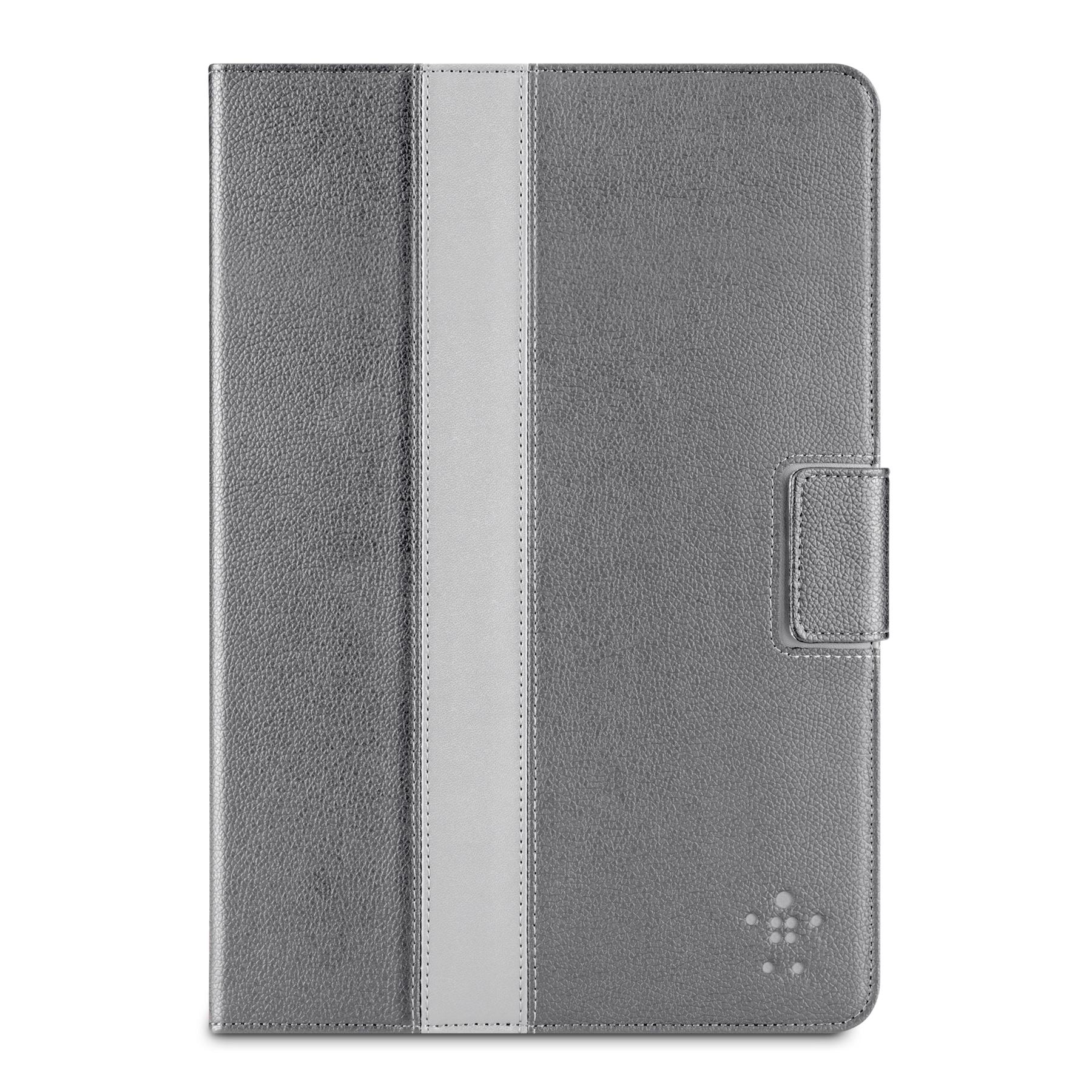 Кожен калъф с поставка за iPad Mini, iPad mini 2, iPad mini 3 - Belkin Stripe (сив) | JAR Computers Кожен калъф с поставка за iPad Mini, iPad mini 2, iPad mini 3 - Belkin Stripe (сив)
