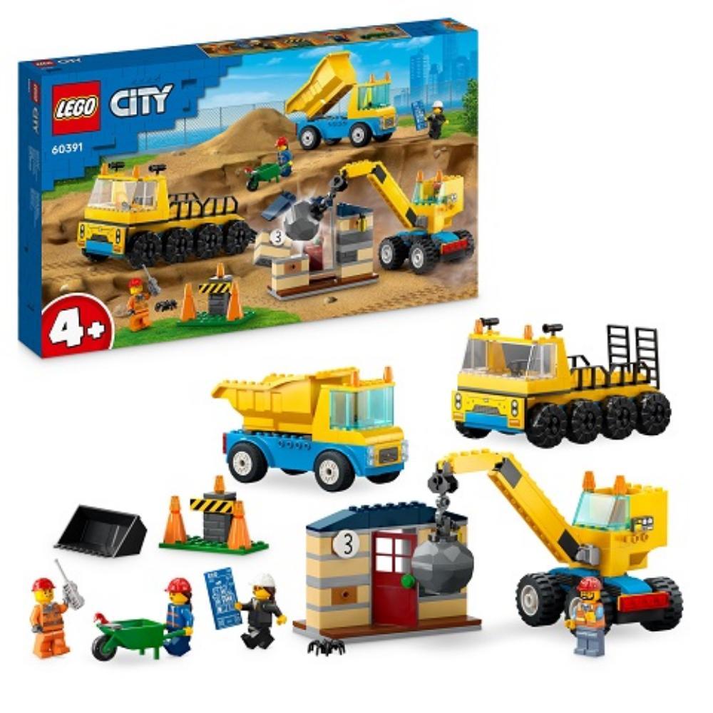 Lego City Construction Vehicles And Crane With Wrecking Ball (60391) (LGO60391)