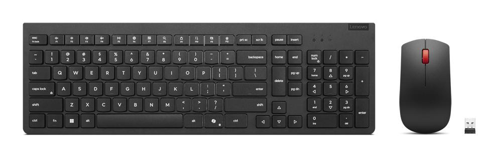 Lenovo 4X31R64467 клавиатура Включена мишка Универсален РЧ безжичен Немски Черен