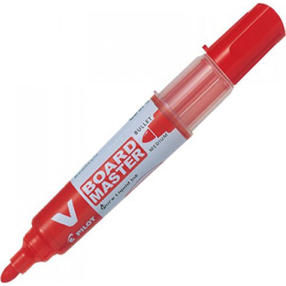 Pilot V Board Master Whiteboard Marker Medium Bullet Red (WBMA-VBM-M-BG-RED) (PILWBMA-VBM-M-BG-RED)