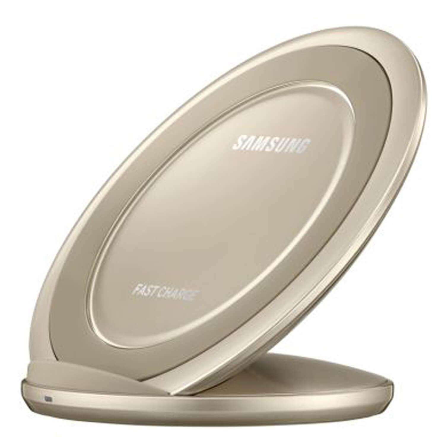 Поставка (пад) за безжично захранване за QI съвместими устройства - Samsung Inductive Wireless Fast Charge Stand NG930 (златист) | JAR Computers Поставка (пад) за безжично захранване за QI съвместими устройства - Samsung Inductive Wireless Fast Charge Stand NG930 (златист)