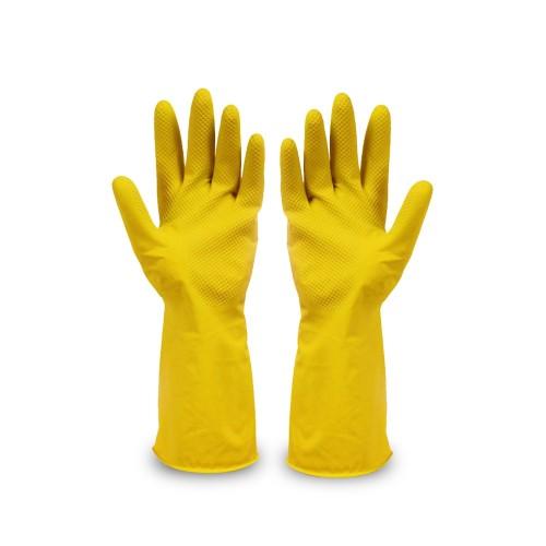 Ръкавици домакински латексови плътни 2 броя в пакет, размер М | JAR Computers Ръкавици домакински латексови плътни 2 броя в пакет, размер М