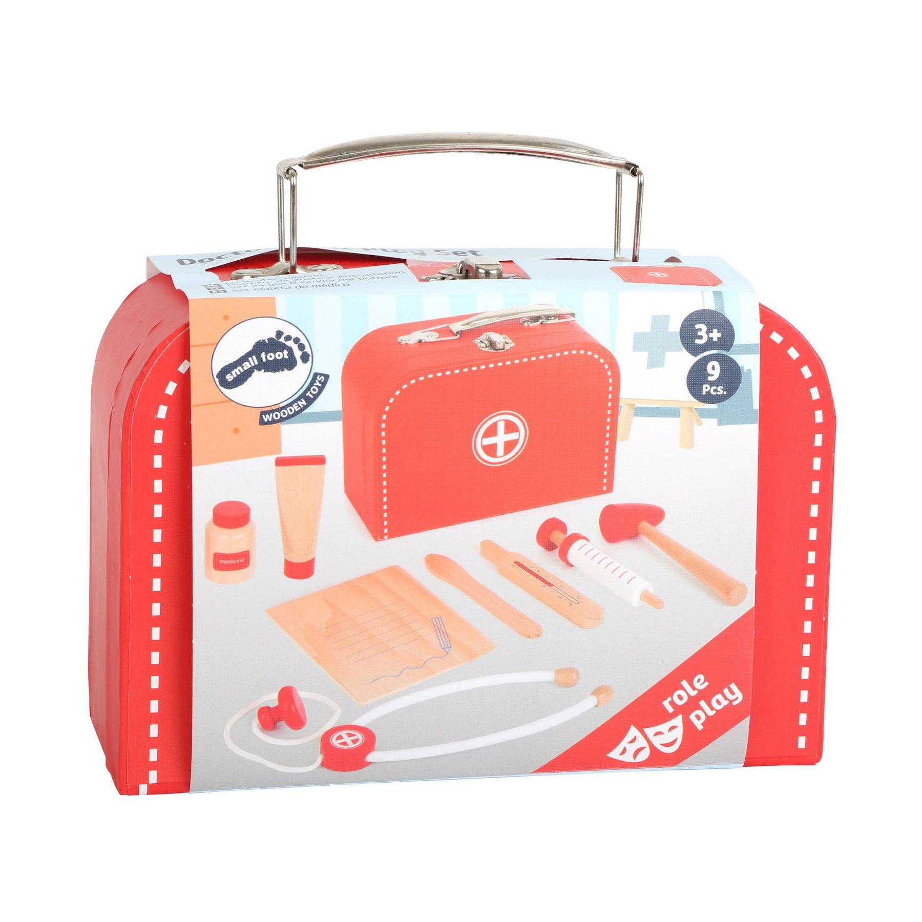 Small Foot Комплект за игра Докторско куфарче, дървено, 9 части | JAR Computers Small Foot Комплект за игра Докторско куфарче, дървено, 9 части