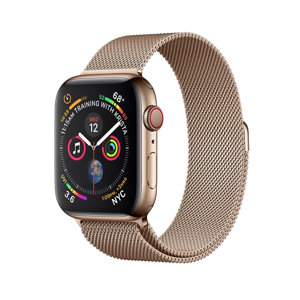Умен часовник от Apple - Apple Watch Series 4, 40mm Gold Stainless Steel Case with Milanese Loop, GPS + Cellular | JAR Computers Умен часовник от Apple - Apple Watch Series 4, 40mm Gold Stainless Steel Case with Milanese Loop, GPS + Cellular