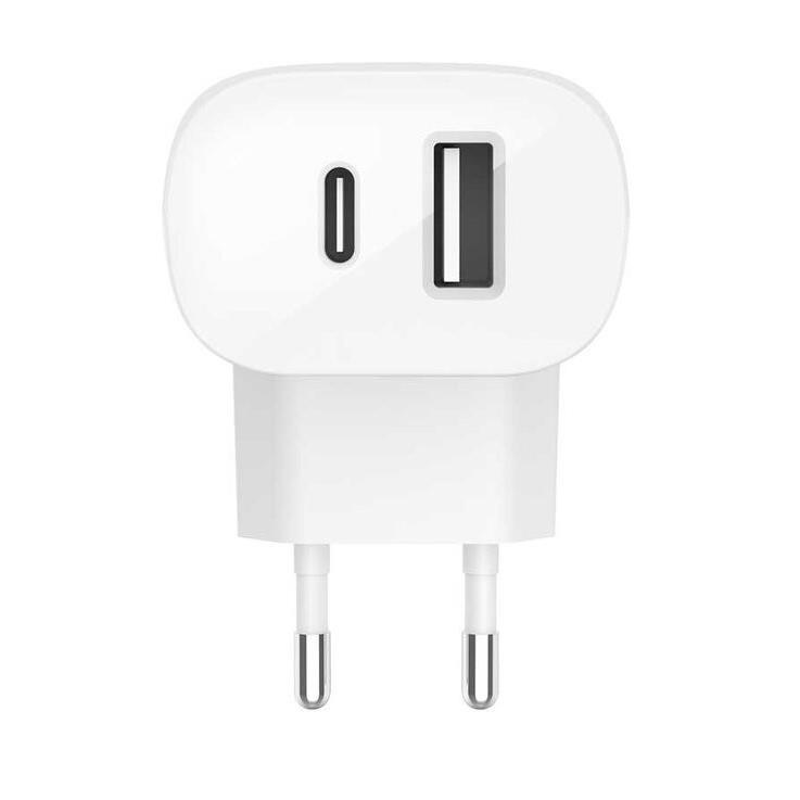 Захранване за iPhone, iPad и мобилни устройства - Belkin 30W PD Dual Standalone Home Charger | JAR Computers Захранване за iPhone, iPad и мобилни устройства - Belkin 30W PD Dual Standalone Home Charger