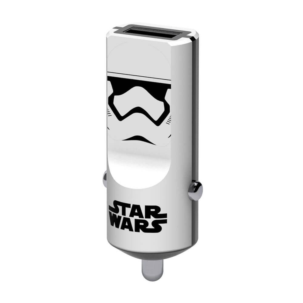 Зарядно за кола с 2.4A USB изход за мобилни устройства - USB Tribe Star Wars Stormtrooper USB Car Charger (бял) | JAR Computers Зарядно за кола с 2.4A USB изход за мобилни устройства - USB Tribe Star Wars Stormtrooper USB Car Charger (бял)