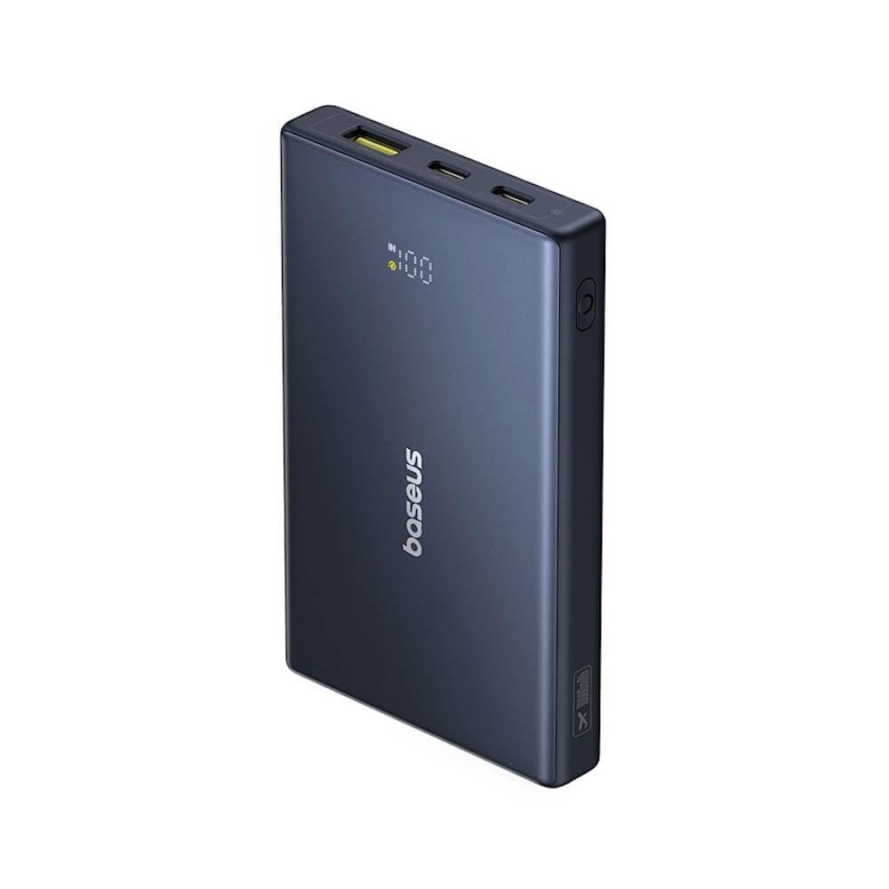 Baseus PicoGo Digital Display Power Bank 20W 10000 mAh - външна батерия с 1xUSB-A и 2xUSB-C изходи с технология за бързо зареждане (черен) 