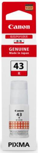 БУТИЛКА МАСТИЛО ЗА CANON PIXMA G540/G640 - /43/ - GI-43R (GI43R) - Ink Bottle - Red - PN 4716C001 | JAR Computers БУТИЛКА МАСТИЛО ЗА CANON PIXMA G540/G640 - /43/ - GI-43R (GI43R) - Ink Bottle - Red - PN 4716C001