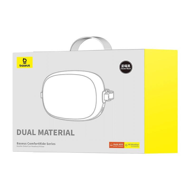 Двустранна възглавница за облегалка за глава в автомобил - Baseus Comfort Ride Double Sided Car Headrest Mounted Pillow (черен) | JAR Computers Двустранна възглавница за облегалка за глава в автомобил - Baseus Comfort Ride Double Sided Car Headrest Mounted Pillow (черен)