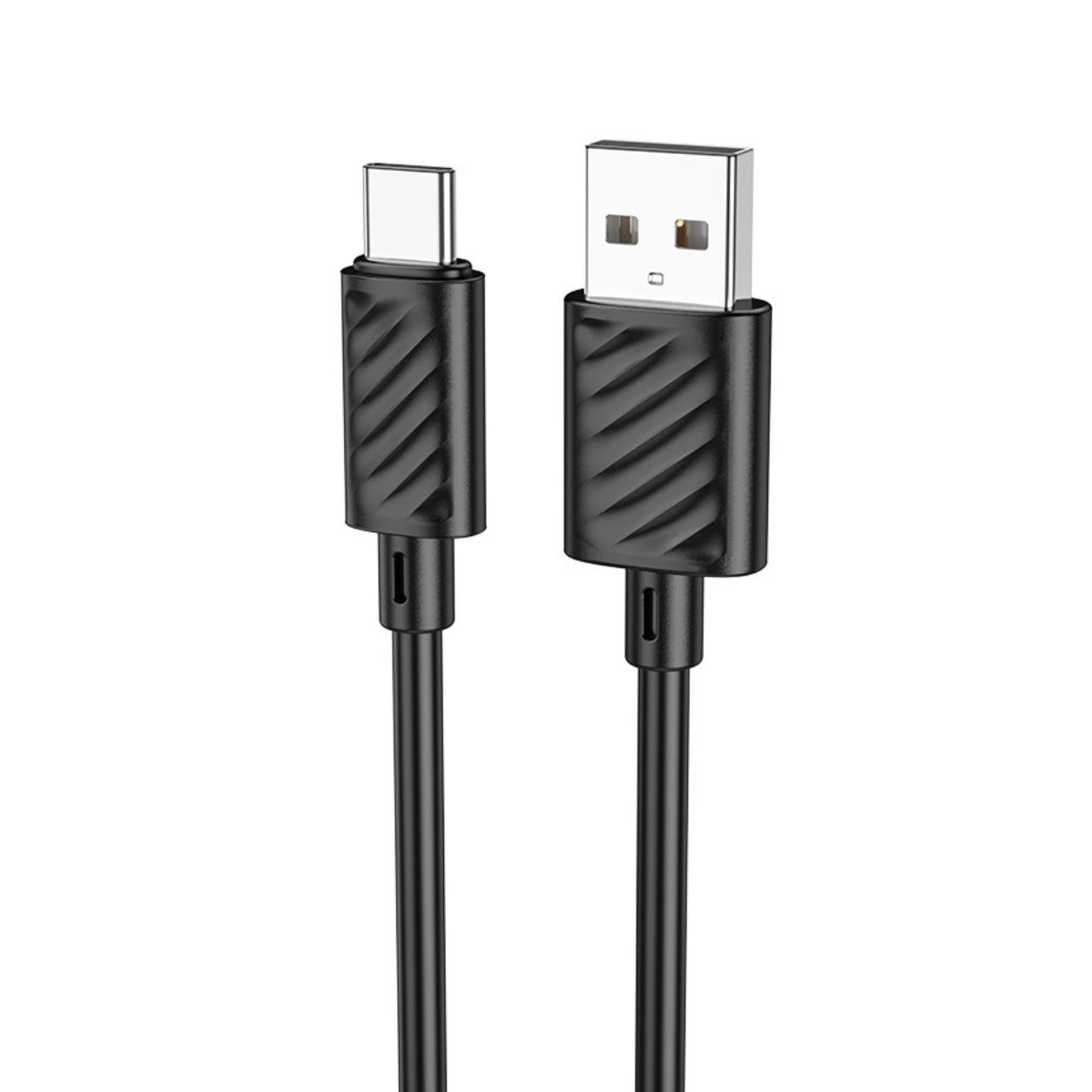 HOCO Кабел USB-A - Type-C, 2м, 3A, Gratified /черен/ - X88 | JAR Computers HOCO Кабел USB-A - Type-C, 2м, 3A, Gratified /черен/ - X88