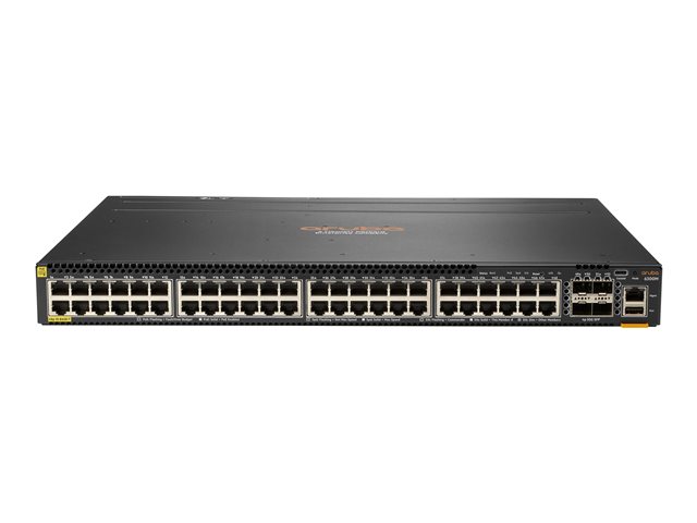 HPE Aruba 6300M Switch 48-port 1GbE Class 4 PoE and 4-port SFP56 | JAR Computers HPE Aruba 6300M Switch 48-port 1GbE Class 4 PoE and 4-port SFP56