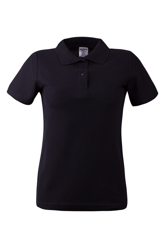 KEYA Дамска тениска с яка WPS180, размер L, черна | JAR Computers KEYA Дамска тениска с яка WPS180, размер L, черна