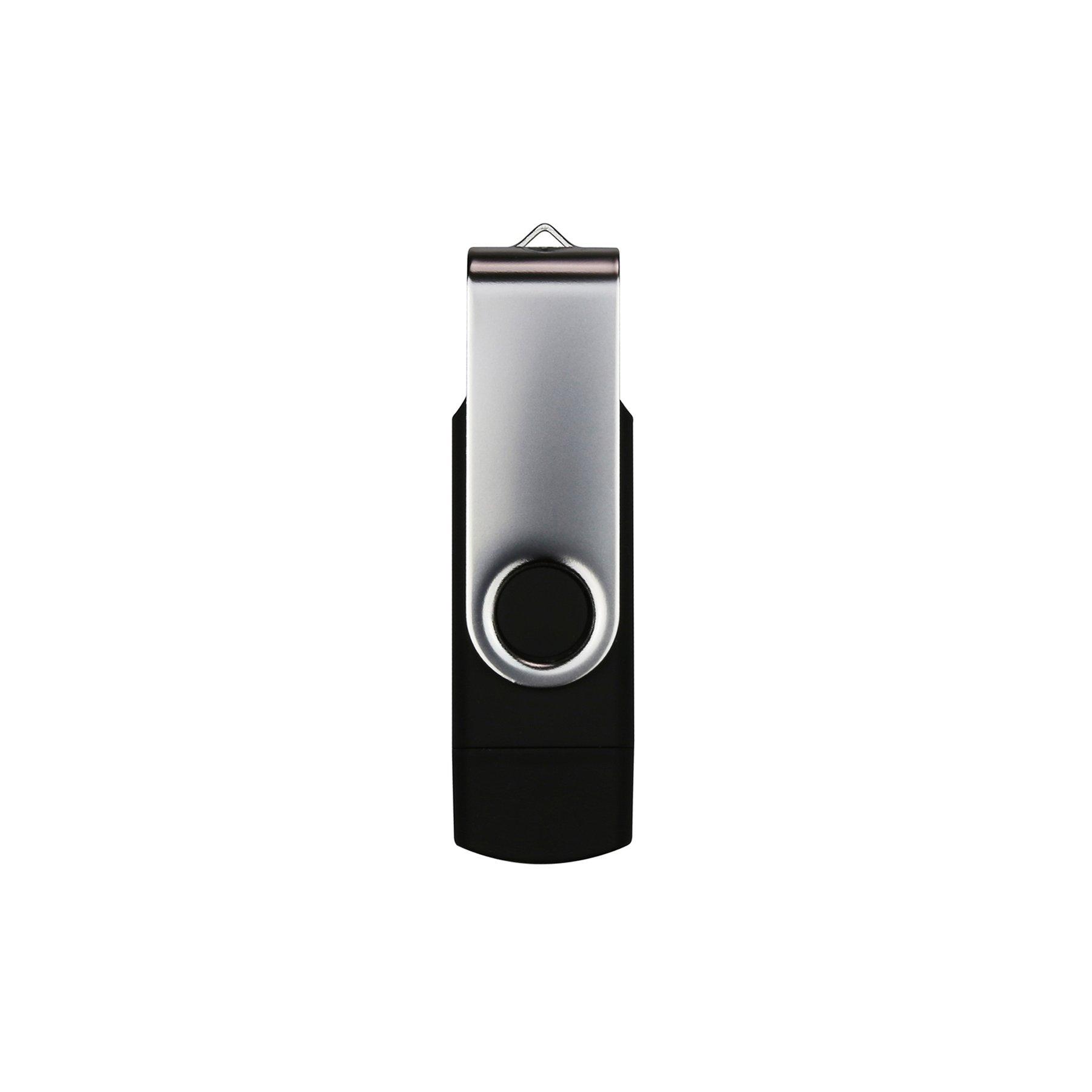 Office 1 USB флаш памет Swivel, USB 3.0, 16 GB, Type-C OTG, черна