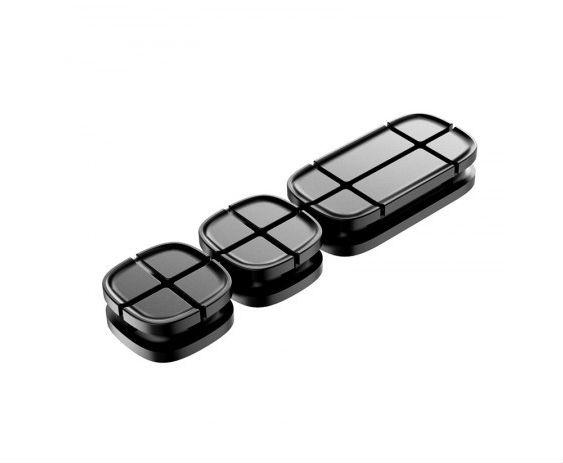 Органайзер за кабели - Baseus Cross Peas Cable Clip (черен) | JAR Computers Органайзер за кабели - Baseus Cross Peas Cable Clip (черен)