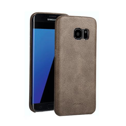 Поликарбонатов кейс за Samsung Galaxy S7 Edge - USAMS Faceplate Bob Series (кафяв) | JAR Computers Поликарбонатов кейс за Samsung Galaxy S7 Edge - USAMS Faceplate Bob Series (кафяв)