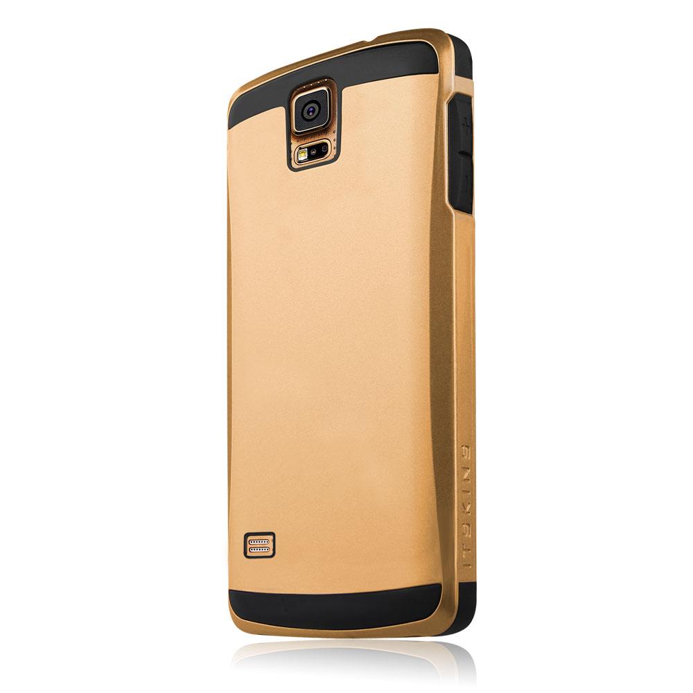 Удароустойчив хибриден кейс за Samsung Galaxy S5 SM-G900, Samsung Galaxy S5 Neo - Itskins Evolution Case (златист) | JAR Computers Удароустойчив хибриден кейс за Samsung Galaxy S5 SM-G900, Samsung Galaxy S5 Neo - Itskins Evolution Case (златист)