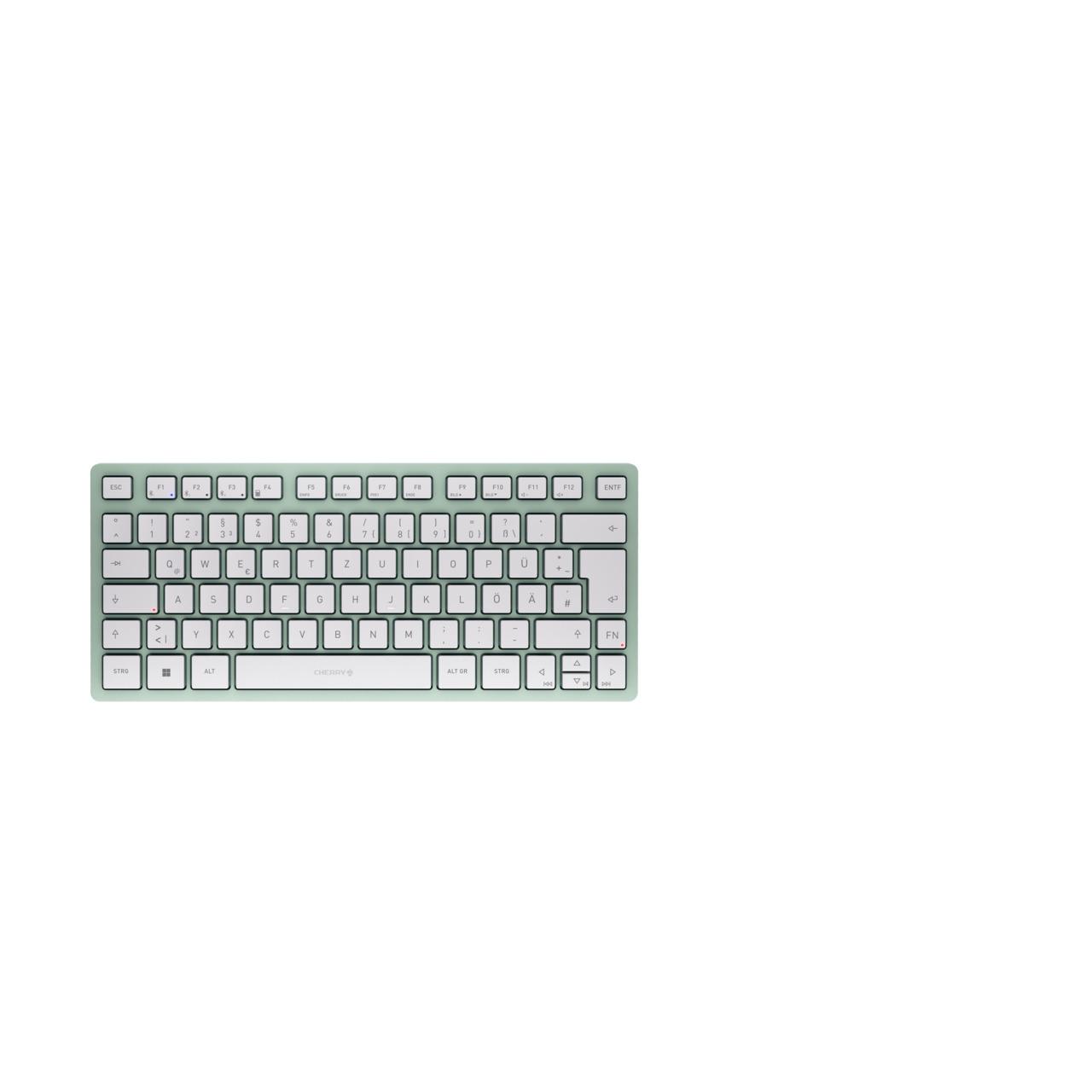 Cherry Keyboard KW 7100 Mini BT / JK-7100DE-18 Green - PN JK-7100DE-18 | JAR Computers Cherry Keyboard KW 7100 Mini BT / JK-7100DE-18 Green - PN JK-7100DE-18