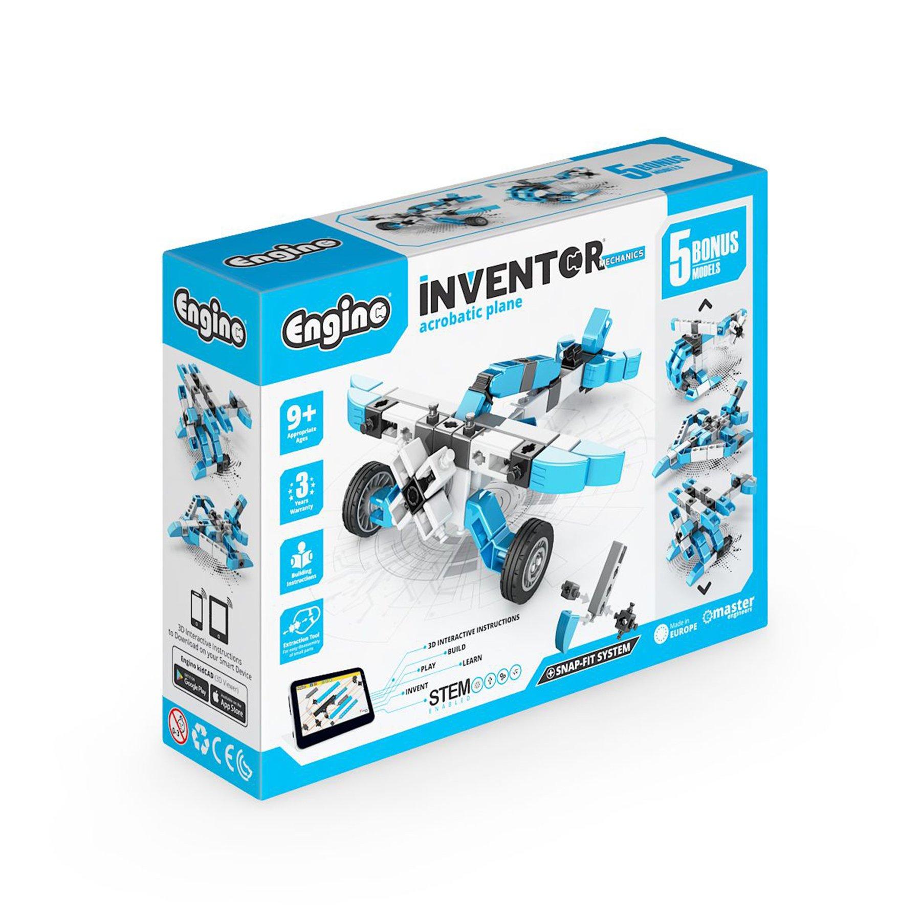 Engino Конструктор Inventor Mechanics - Самолет, 5 в 1 | JAR Computers Engino Конструктор Inventor Mechanics - Самолет, 5 в 1