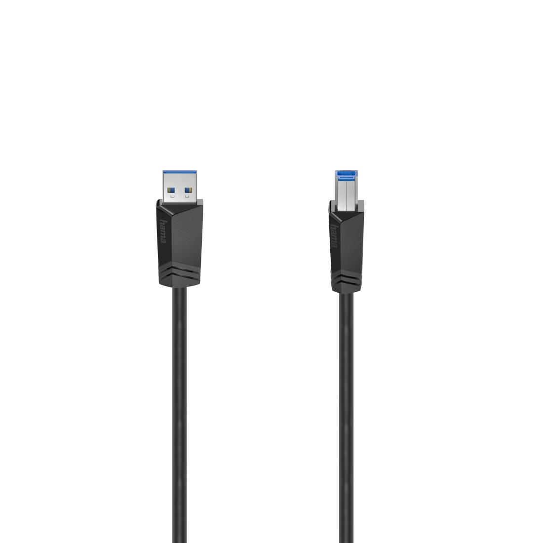 Hama 00200625 USB кабел USB 3.2 Gen 1 (3.1 Gen 1) 1,5 м USB A USB B 5 Гбит/с Черен | JAR Computers Hama 00200625 USB кабел USB 3.2 Gen 1 (3.1 Gen 1) 1,5 м USB A USB B 5 Гбит/с Черен