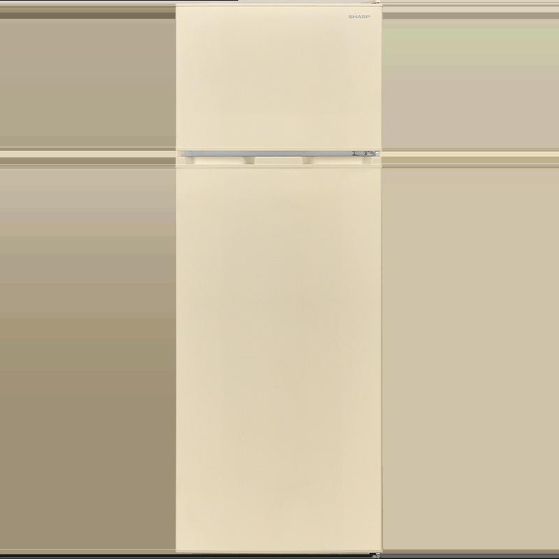 Хладилник с горна камера Sharp SJ-FTB01ITXJE , 213 l, E , Бежов , Статична