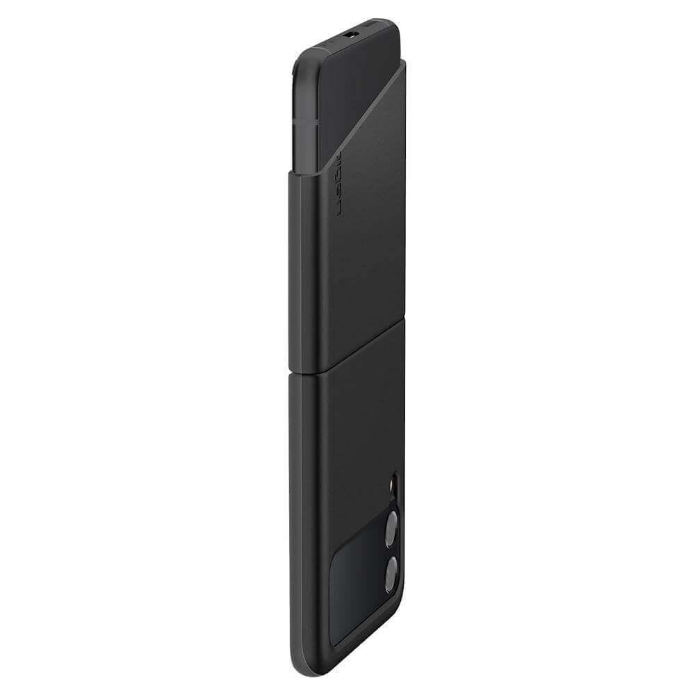 Качествен тънък матиран кейс за Samsung Galaxy Z Flip 3 - Spigen Thin Fit Case (черен) | JAR Computers Качествен тънък матиран кейс за Samsung Galaxy Z Flip 3 - Spigen Thin Fit Case (черен)